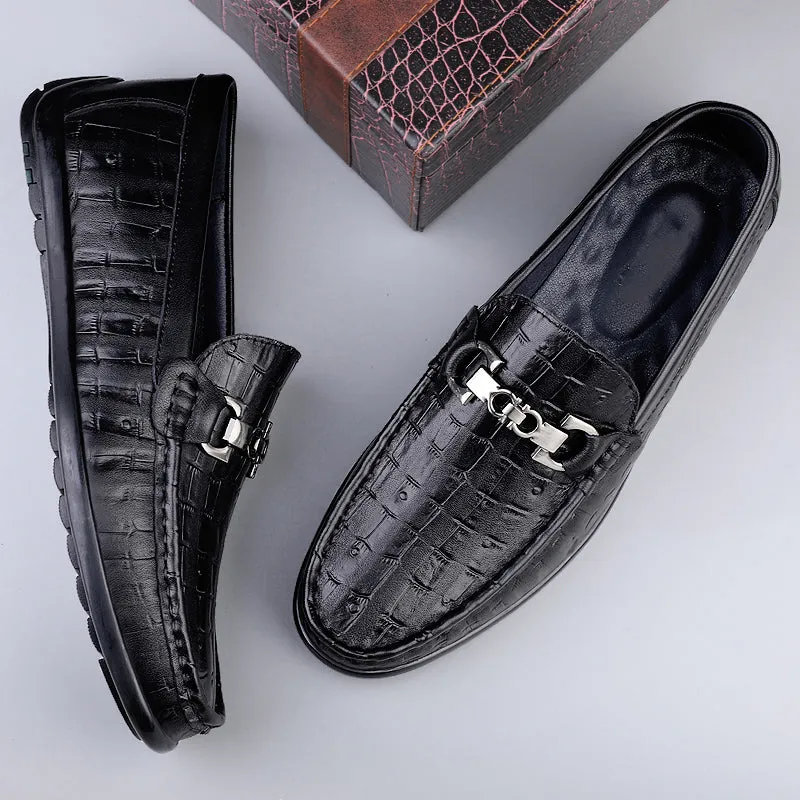 Luxalon Crocodile Loafers