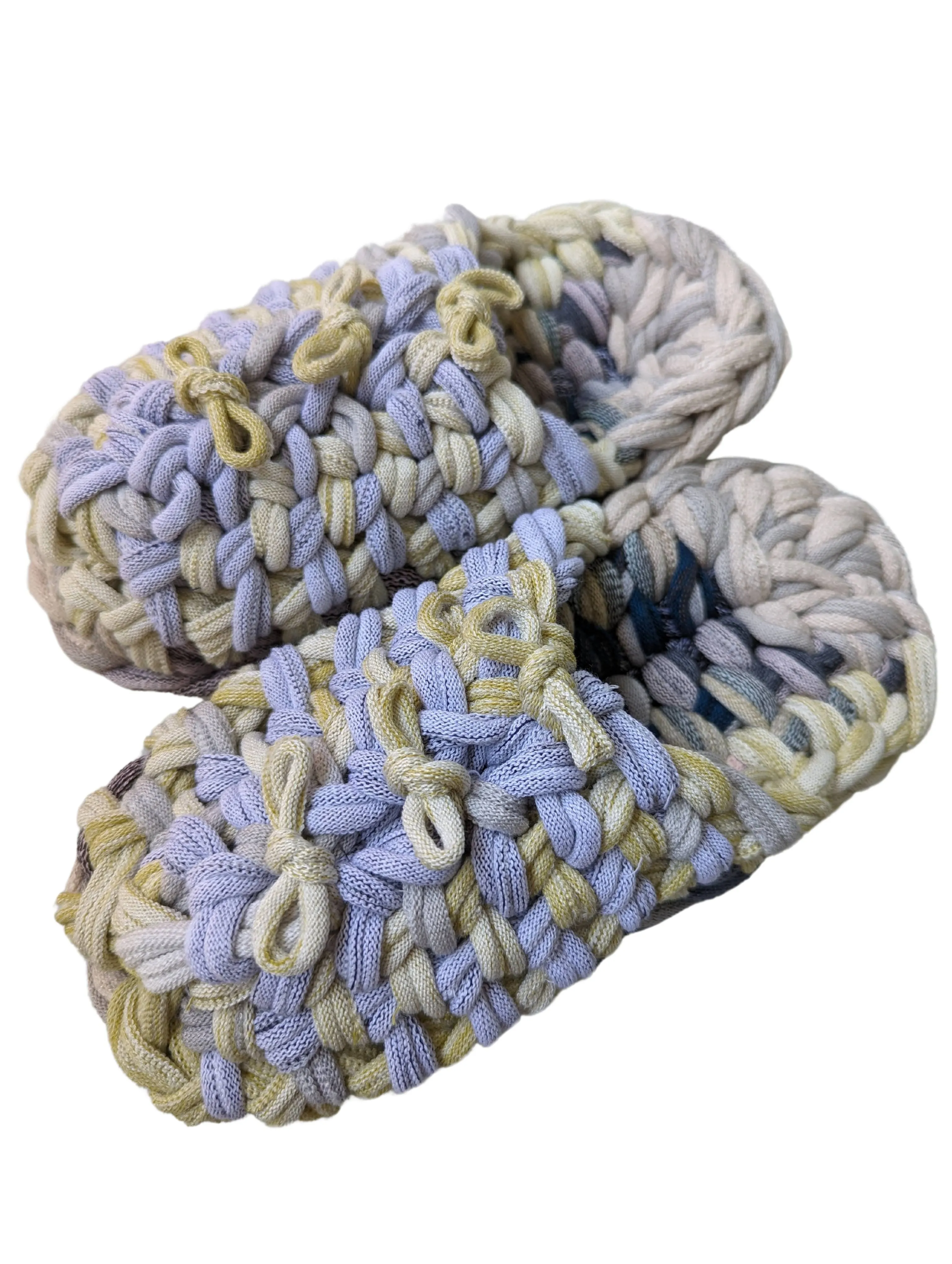 Medium | Knit up-cycle slippers 2024-M51 [Medium]